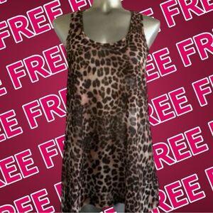 FREE ✅Leopard Print Sleeveless Top